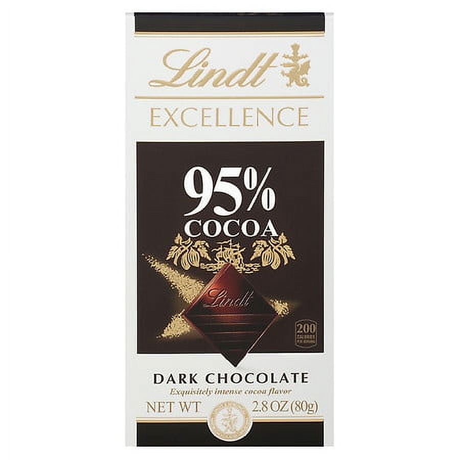 Lindt Excellence 95% Dark Chocolate Cocoa Bar2.8OZ Pack of 2
