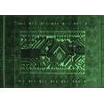 thumbnail image 1 of Ahgly Company Indoor Rectangle Persian Emerald Green Traditional Area Rugs, 5' x 7', 1 of 4