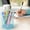 Light Blue, variant on Pencil Holder 1 Pack, White Mesh Desk Pen Holders, Premium Metal Pen Cup Holder for Desk, Office, Home