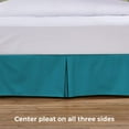 thumbnail image 6 of Tailored Bed Skirt - 21 inch Drop, Aqua, Queen Bedskirt with Split Corners (Available in 14 Colors) Blissford, 6 of 7