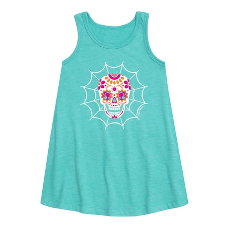 

Barbie - Dia Los Muertos Skull - Toddler and Youth Girls A-line Dress