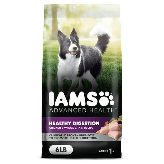 Iams Advanced Health Healthy Digestion Adult Dry Dog Food With Real Chicken, 6 Lb Bag