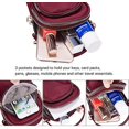 thumbnail image 2 of Bolsos cruzados pequeños de nailon impermeables para mujer, monedero para teléfono móvil, billetera para teléfono inteligente con práctico transporte Feliz Sencillez, 2 of 3