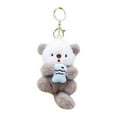 thumbnail image 2 of Adorable Small Plush Otter Keychain Charm with Fish Couple Hug Designs, Soft Fluffy Plush Material and Durable Metal Keyring for Long-Lasting Cute Charm, Perfect for Girlfriend, 2 of 6
