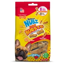 Nylabone Nubz Flavor Bursts Natural Dog Chew Treats Bacon & Cheese Flavor, Small (8 Count)