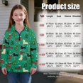 thumbnail image 7 of COEQINE Loose Fit Sweatshirt for Girls, Quarter Zip Pullover Long Sleeve with Collar, Soft Polyester Pullover Tops Machine Washable for 9-10 Kids, Christmas Tree Dachshund Green, 7 of 7
