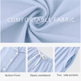 thumbnail image 4 of Cueply Womens Pajama Sets Long Sleeve Knit Button Down Pj Lounge Sets Sleepwear with Drawstring Pockets, 4 of 8