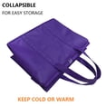 thumbnail image 5 of Set of 2 XL Insulated Cooler Bags,Reusable Grocery Bags with Durable Dual Zipper Closure,Keep Food Hot or Cold,Ideal for Instacart,Grocery Transport(Purple Color), 5 of 6