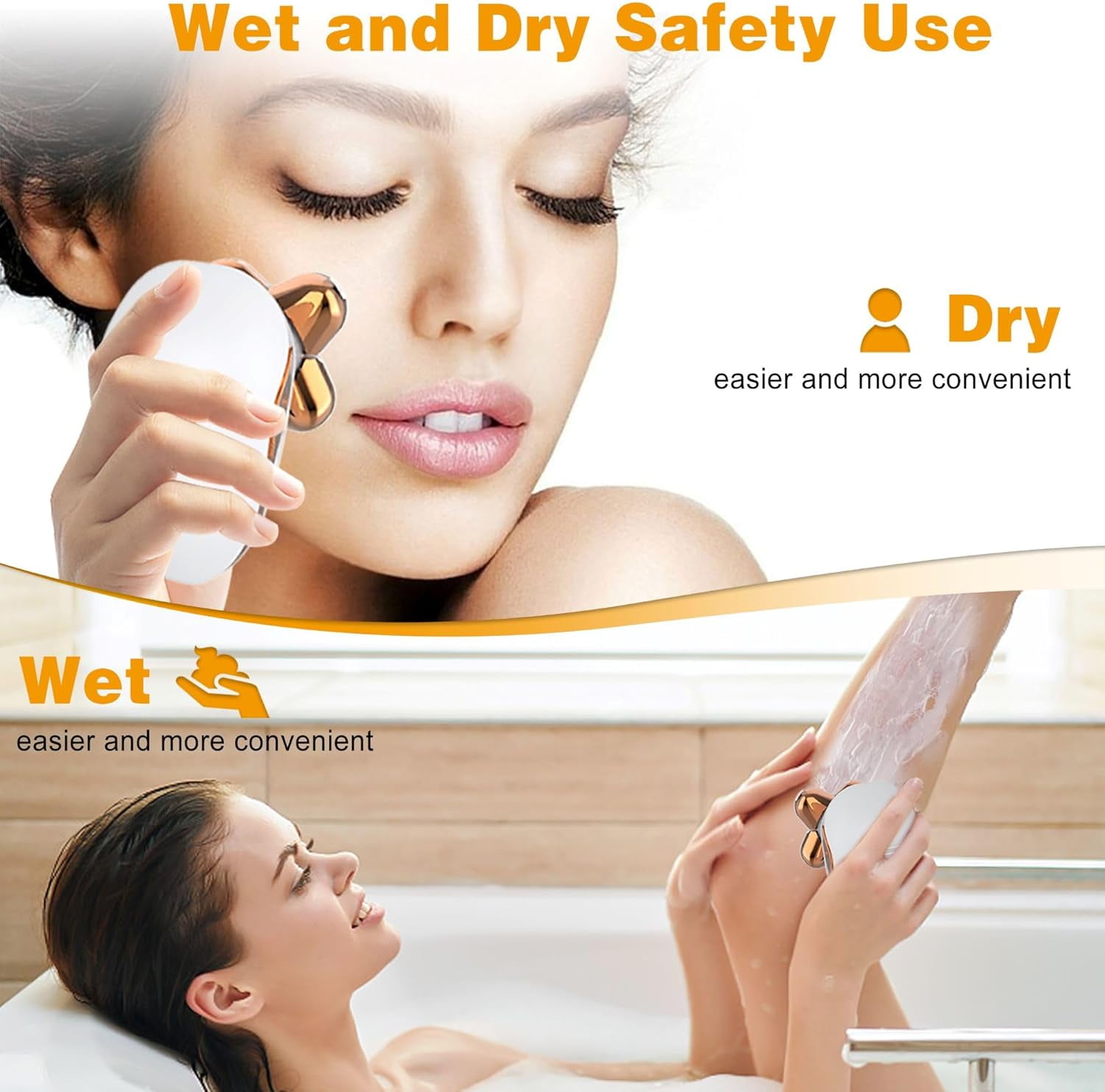 Aochakimg 5-in-1 Electric Razors for Women,  Rechargeab Electric Shaver Kit for Legs Bikini Body , Cordless Trimmer for Womens Bikini Grooming