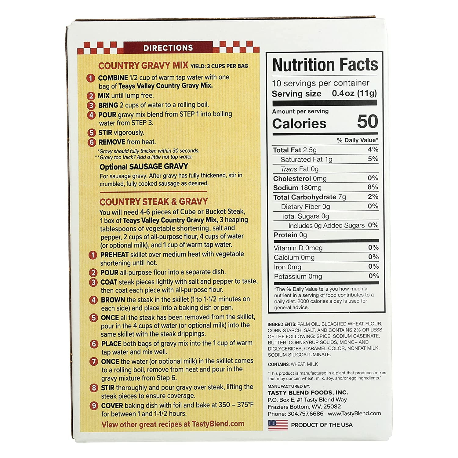 Teays Valley Country Gravy Mx 7.5oz