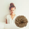 thumbnail image 2 of LHWEN Curly Bun Extension Messy Bun Hair Piece Scrunchie Updo Wrap Hair Extensions Beauty Salon Straight Hair Fun Lace Wavy Curls Braided Hair Synthetic Hair bohon Perfect for Party Everyday, 2 of 8