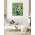 thumbnail image 2 of DECORARTS - Pink Roses in a Vase, Vincent Van Gogh Art Reproduction. Giclee Canvas Prints Wall Art for Home Decor 30x24", 2 of 7