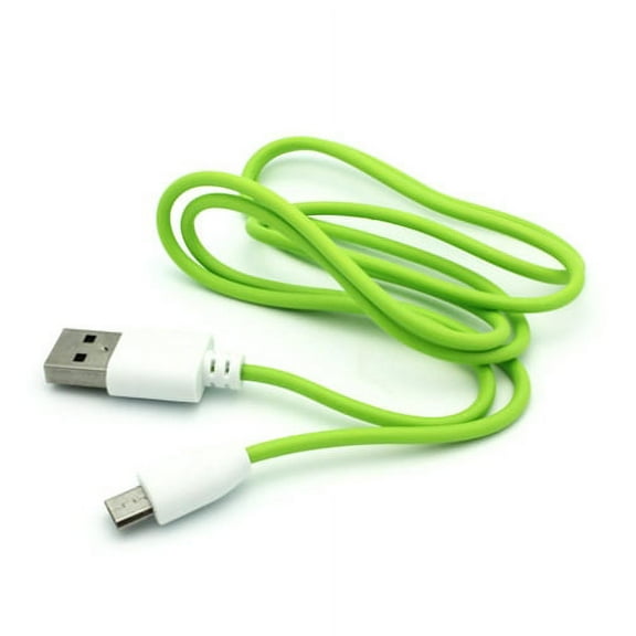 Green 3ft USB Cable Rapid Charger Sync Power Wire Cord 69 for Samsung Galaxy Avant Express Prime Grand Prime, J1 J3 Emerge J7 Perx V (2017), Kids Tab 3 7.0 Mega 2 Note 2 NotePRO 12.2 On5 Prevail LTE