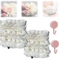 thumbnail image 1 of Esponja suave y toallita XINYU 2 en 1 toalla de baño con cordón esponja de ducha para el cuerpo blanco 2 unidades, 1 of 7
