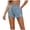 Blue, variant on Womens Jean Shorts Women's Fashion Casual High Waist Irregular Jeans Straight Shorts