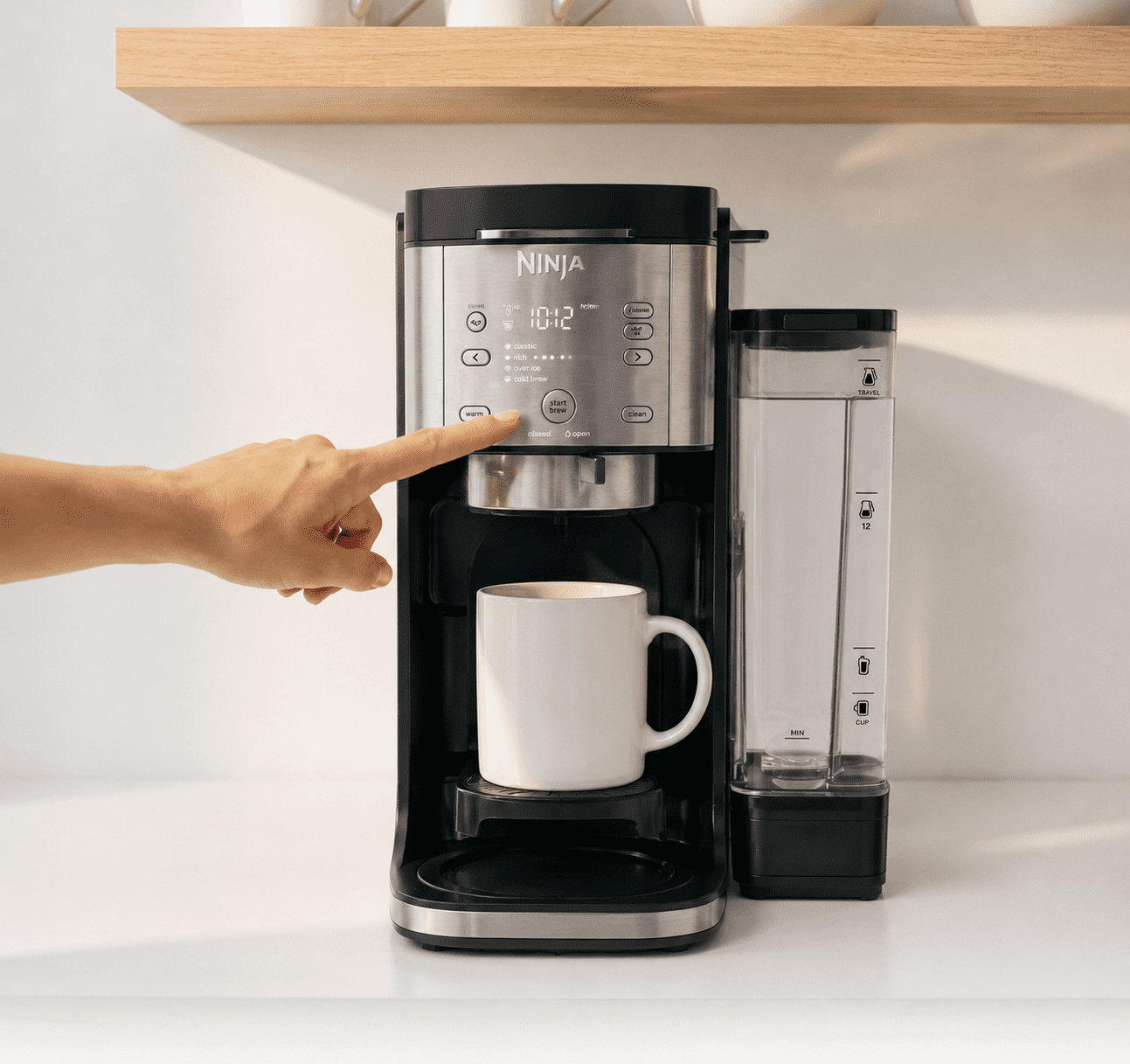 Ninja DualBrew Coffee Maker Grounds & Pods Hot & Iced,  Rapid Cold Brew