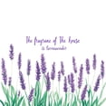 thumbnail image 3 of Adhesivos de pared con flor de lavanda con cita inspiradora, 25 x 70 cm, 3 of 4