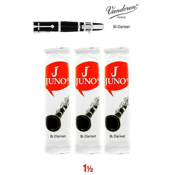 Vandoren JUNO Bb Clarinet, 3 Reed Card 1.5