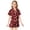 3-Wine, variant on Teens Christmas Pajamas Kids Silk Pjs Christmas Print Long Sleeve Button down Sleepwaear Holiday Girl Pajamas Size 10-11 Years
