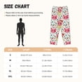 thumbnail image 2 of Cauagu Christmas Cute Pigs Pajama Pants for Women Loose Fit Wide Leg Trouser Pants Casual Elastic Waist Drawstring Lounge Pants, 2 of 6
