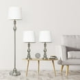 thumbnail image 4 of Perennial Morocco Classic 3 Piece Metal Lamp Set (2 Table Lamps, 1 Floor Lamp) For Living Room, Bedroom, Home D�cor, 4 of 7