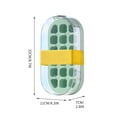 thumbnail image 4 of Fiudx Bandeja de Hielo Grande, Molde para Cubitos de Hielo con Mecanismo de Prensa, Máquina de Hielo de Silicona de Alta Capacidad, Producción de Hielo Sin Esfuerzo para Cócteles, Congelación de Hier, 4 of 6