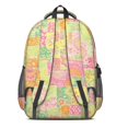 thumbnail image 3 of Pioneer Flower Floral Print Pattern Backpack for School, Cute School Bag with Adjustable Shoulder Straps and Padded Back, 16.9"x12.6"x5.9", 3 of 5