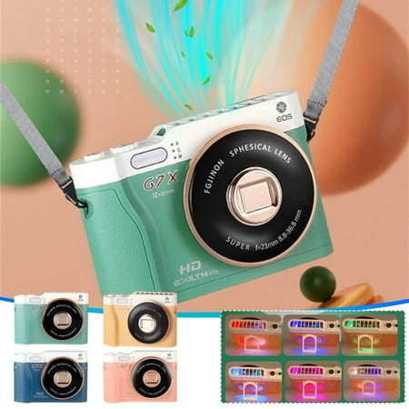 

Apmemiss Portable Fan Clearance Minimal Camera Leaf Less Neck Hanging Fan Portable Charging USB Mini Strap Desktop Handheld Outdoor Small Fan Daily Deals