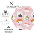 thumbnail image 4 of Disketp Cute Sushi Funny Coasters,6 Pcs Leather Coasters With Holder, Perfect Housewarming Hostess Gifts,Protect Furniture From Water Marks Scratch And Damage, 4 of 9