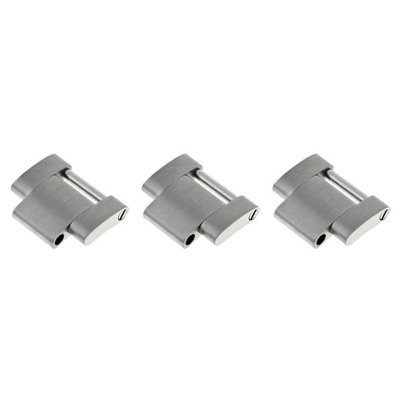 3 PCS SOLID LINKS FOR OYSTER WATCH BAND ROLEX SEADWELLER 16600 16660 STAINLESS
