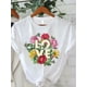 thumbnail image 2 of Camiseta de mujer con estampado de flores y amor para San Valentín. Regalo casual, moderno, cómodo, suave, deportivo, fitness, diario, para exteriores, transpirable, cuello redondo y manga corta., 2 of 6