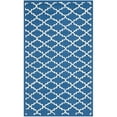 thumbnail image 2 of SAFAVIEH Newport Lalit Geometric Cotton Runner Rug, Indigo/Ivory, 2'3" x 10', 2 of 5