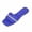 Blue, variant on Slides Sandals Women Open Toe Rhinestone Single Band Flat Slides Square Toe Sparkly Crystal Slip On Slippers Casual Poolside Shoes