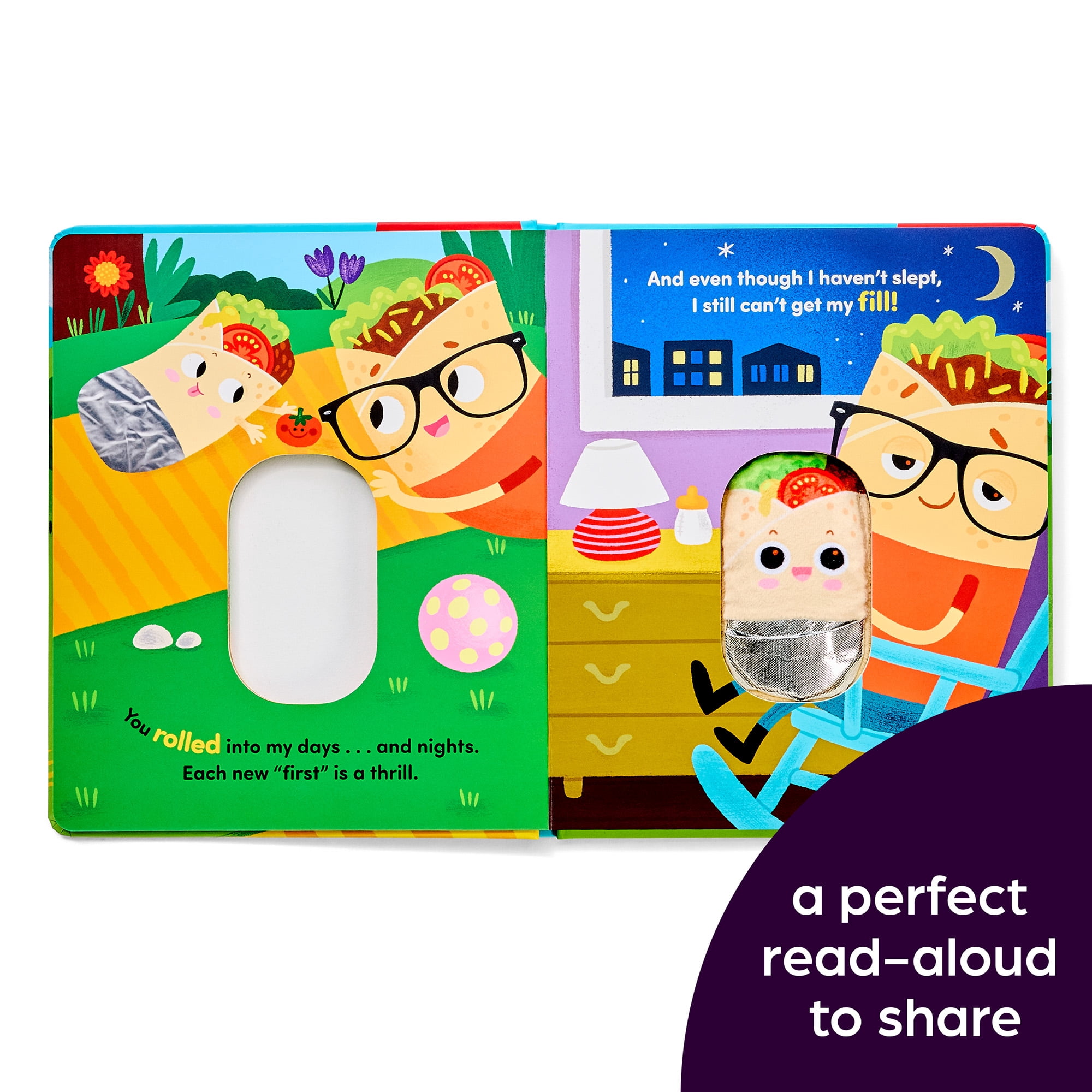 Daddy's Little Burrito: Celebrate First Time Dads with a Cozy Read-Aloud Crinkle Sensory Book for Baby Bonding Time, Storytime Board Book for New Dads, Baby Showers and Fathers Day (Board Book)