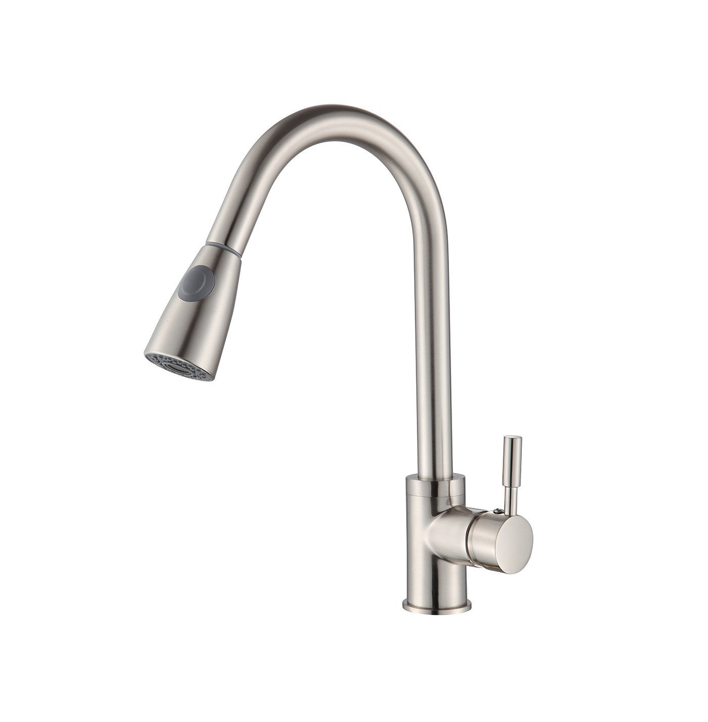 Kitchen Faucet Pull Out Sprayer Head Sink Mixer Tap Single Handle Brushed Nickel