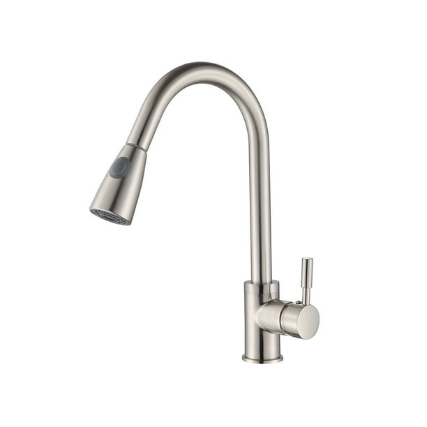 Buy Hive Kitchen Faucet Brushed Nickel Pull Out Sprayer Home Sink