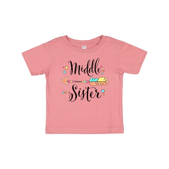 Inktastic Middle Sister Dots and Arrow Girls Baby T-Shirt