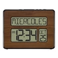thumbnail image 4 of La Crosse Technology Digital Wall Clock with Calendar and Indoor Temperature, Walnut, 513-1419-WA, 4 of 7