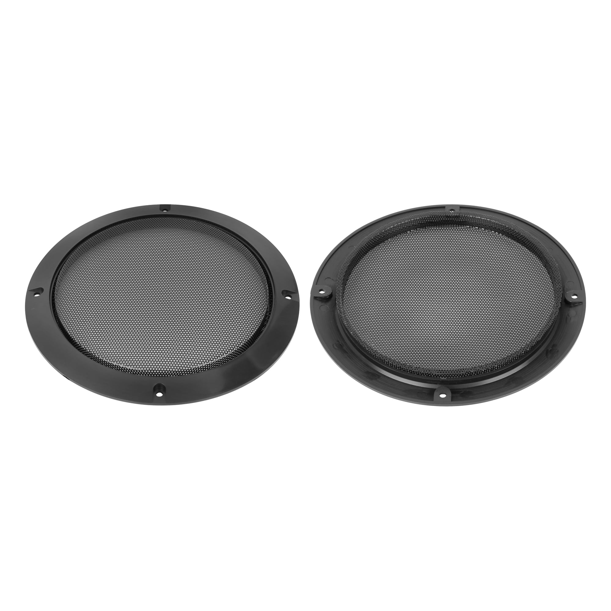 Unique Bargains 2pcs 6.5" Car Speaker Cover Mesh Subwoofer Grill Horn Guard Glossy
