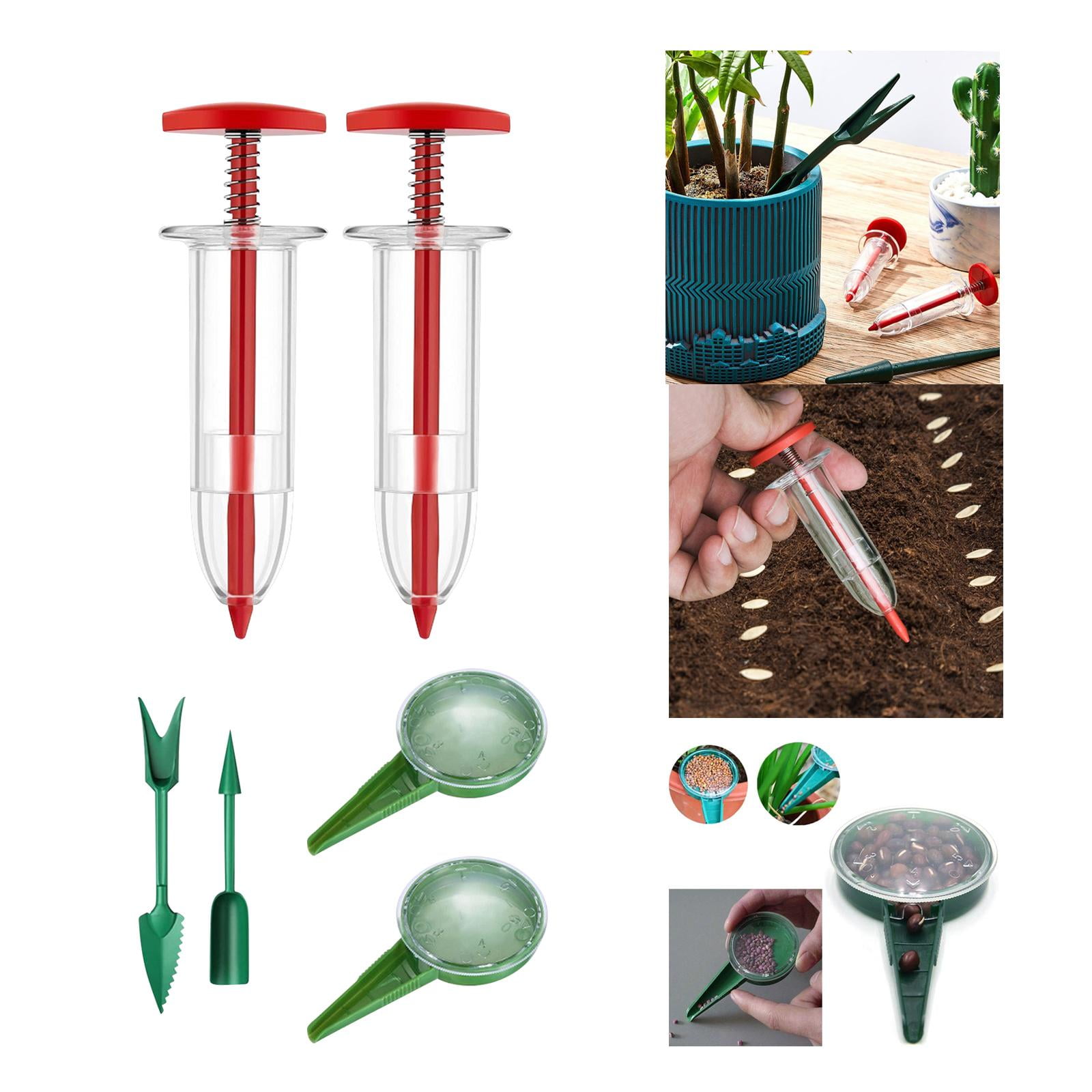 Handheld Seeder Dispenser, Seeder Tool Garden Planter Starter Mini Hand