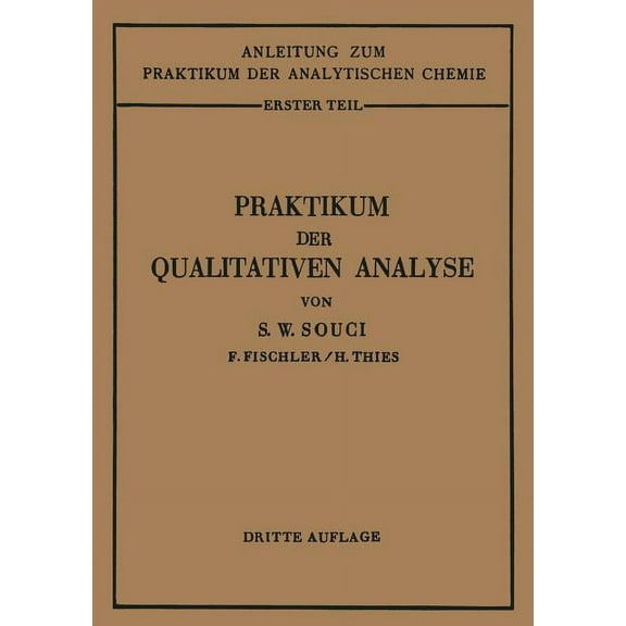 Praktikum Der Qualitativen Analyse, (Paperback)
