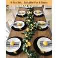 thumbnail image 4 of 15 Inch Round Placemats Set of 6, Dragon Flames Non Slip Heat Insulation PP Table Mats, Yellow Dragons Abstract Modern Art Washable Place Mats for Kitchen Dining Party Table Decor, 4 of 7