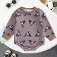 thumbnail image 2 of CAUYDY Baby Boy Gift Newborn Sleepers Preemie Clothing Fall Winter Long Sleeve Romper Infant Boys Pajamas Toddler One-Pieces 0 3 6 9 Months 1T 2T Purple for Sizes 6-12 Months, 2 of 6