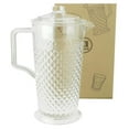 thumbnail image 4 of 80oz Acrylic Water Pitcher with Lid - Shatterproof Plastic Pitcher for Iced Tea, Lemonade, Sangria, Cocktails - Clear Beverage Jug with Handle, 4 of 6