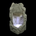 thumbnail image 3 of Northlight 24.5" Prelit LED Raised Stone Basin Outdoor Patio Garden Water Fountain - Gray, 3 of 3