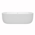 thumbnail image 4 of Wyndham Collection  Juliette 71-inch White Freestanding Soaking Bathtub, 4 of 5
