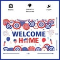 thumbnail image 2 of Cheereveal Welcome Home Banner Patriotic Design, Vinyl, 4.9ft x 3.2ft, 2 of 3