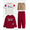 Ruddy Red, variant on Boys Tee, Crewneck, Joggers and Shorts, 4-Piece Outfit Set, Sizes 4-10