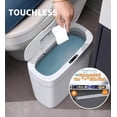 thumbnail image 6 of Joybos Bathroom Trash Can with Lid, 3 Gallon Slim Plastic Waste Basket, Motion Sensor Garbage Bin, 6 of 13