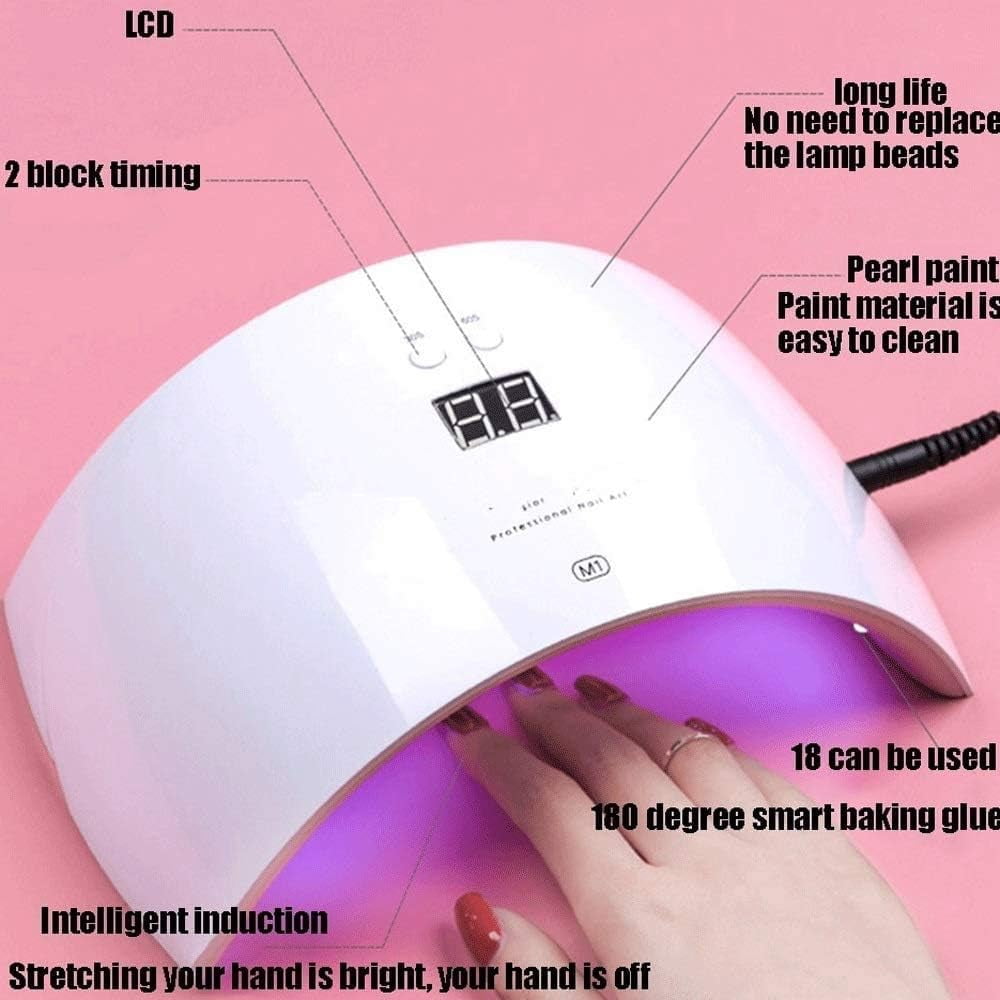 Gel UV LED Nail Lamp Nail Dryer 36W Gel Curing Light for Fingernail Toenail Gels Based Polishes with Sensor 30s 60s Timer